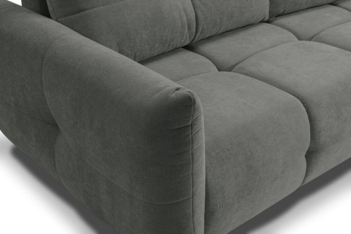 SOFA Grau BASTO Mit Schlaffunktion - Grau, Textil (245/86/110cm) - Sepro Meble