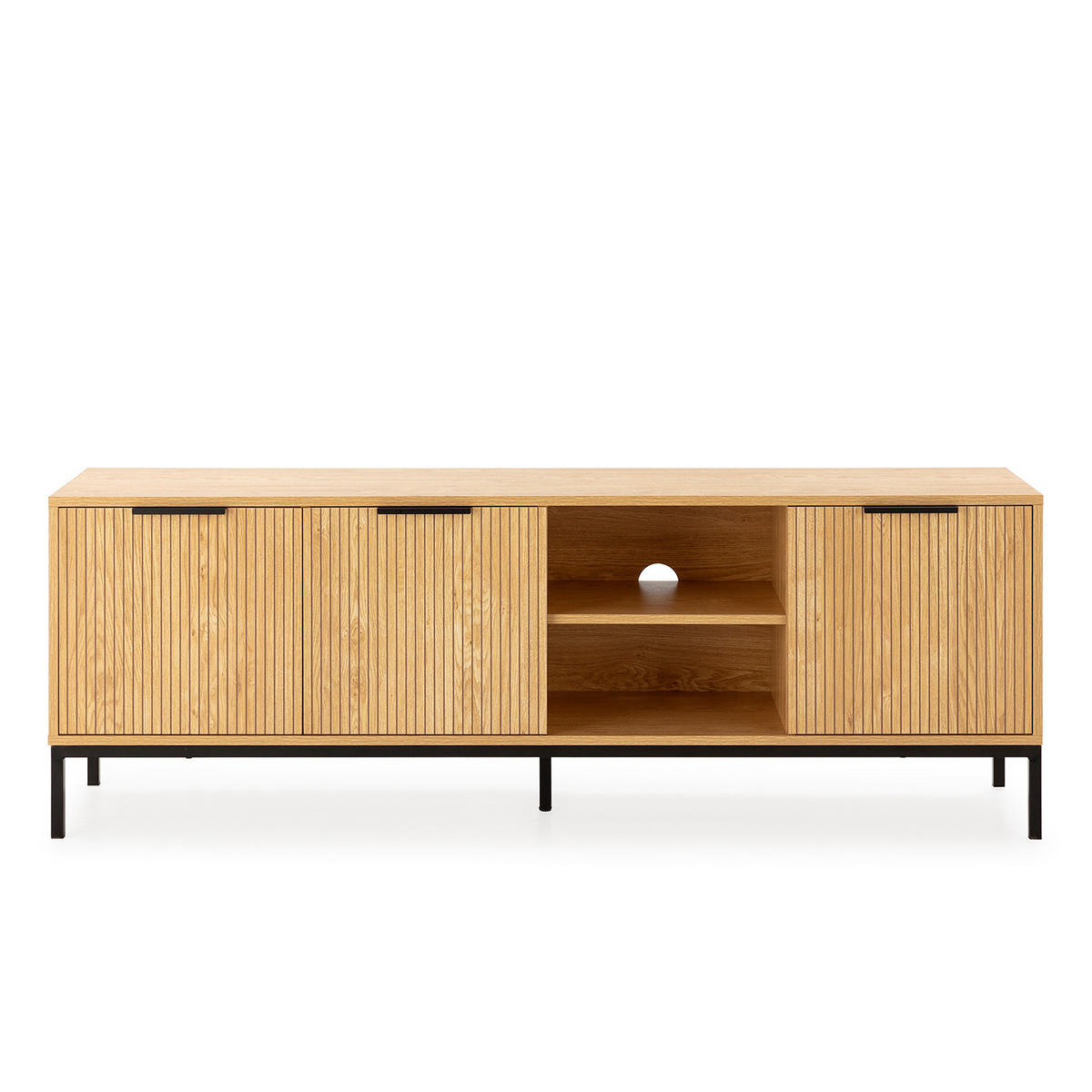 TV-ELEMENT Monica 3 türen in Eichenfarbe - Honigeiche, Holzwerkstoff (160/55/40cm) - VS Venta-stock