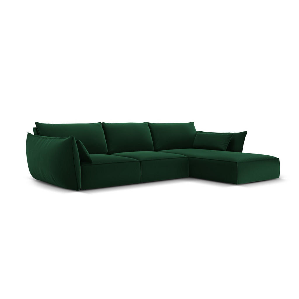 Thumbnail - Micadoni Ecksofa, Dunkelgrün, Textil, 4-Sitzer, L-Form, 308x171 cm, Hergestellt in Europa, Oeko-Tex®, Wohnzimmer, Sofas ...