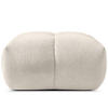 POUF VENA Bouclé, Weiß - Weiß, Holz/Textil (65/38/65cm) - KONSIMO®