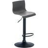 BARHOCKER Kunststoff grau - Schwarz/Grau, Kunststoff/Metall (39/84/36cm) - CLP