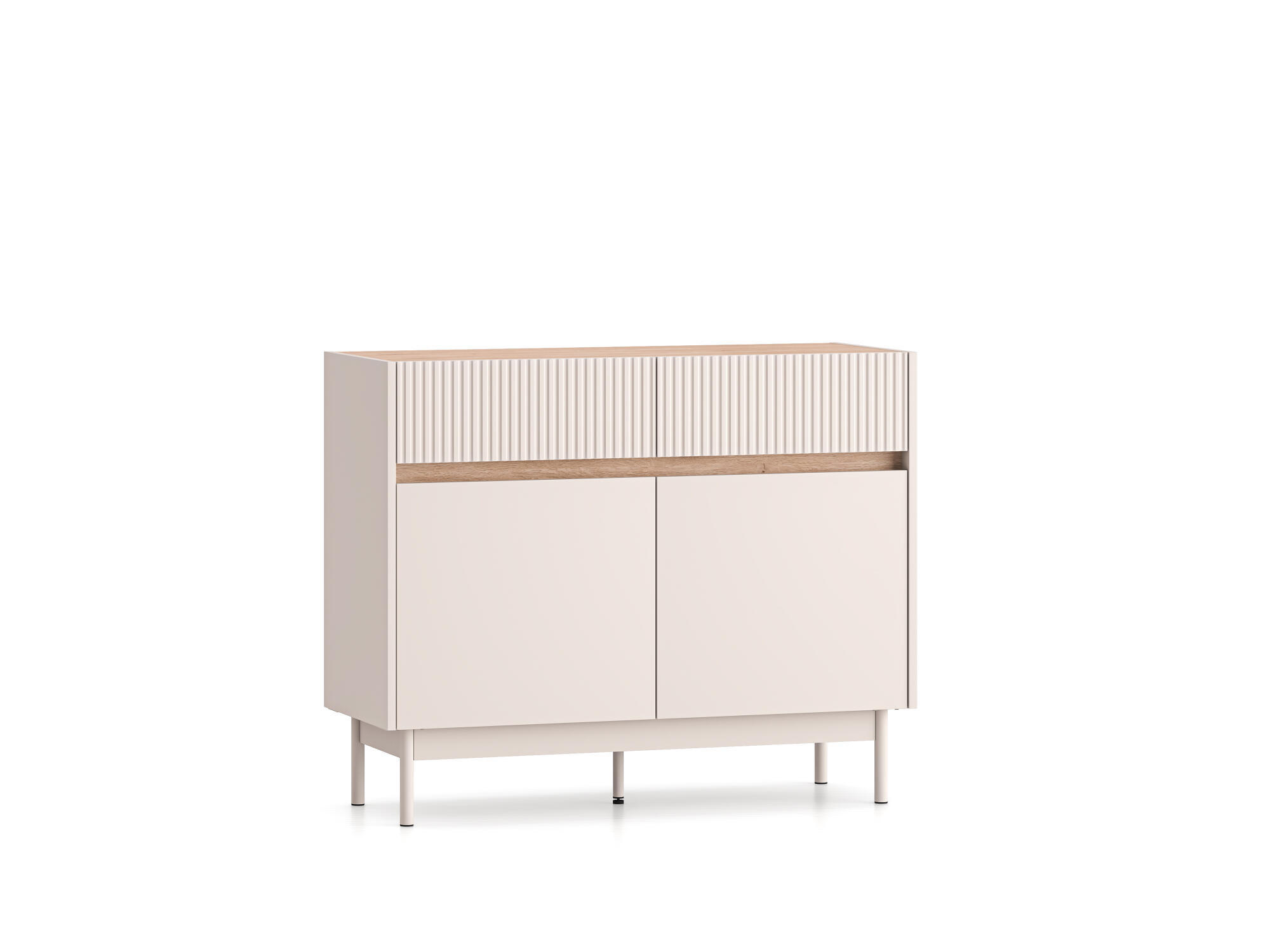 SIDEBOARD DUNEA Beige 104x40x85 cm - Beige, Holzwerkstoff (104/85/40cm) - FURNLUX