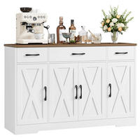 SIDEBOARD 140/81/38,6 cm Küchenschrank mit 3 Schubladen, weiß - Weiß, Holz (140/81/38.6cm) - Coonoor