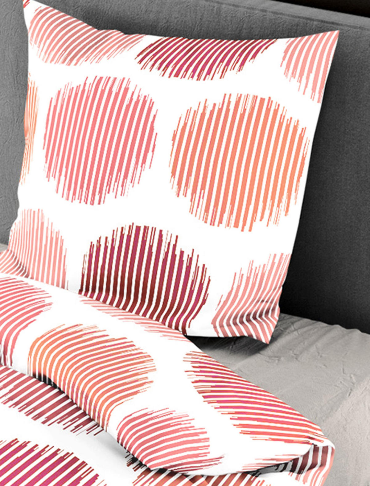 BETTWÄSCHE Seersucker 3654 - Orange, Textil (135/200cm) - Bierbaum
