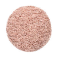 HOCHFLORTEPPICH Waschbar, einfarbig, Rosa, Ø 60 cm - Rosa, Textil (60/60cm) - KADIMA DESIGN