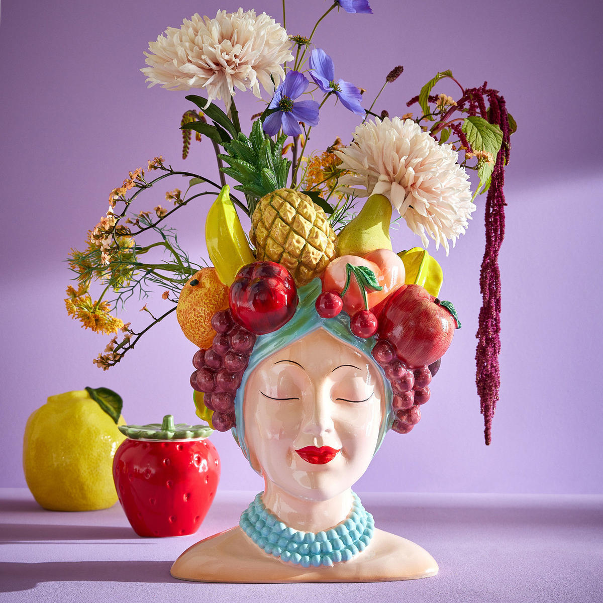 VASE Lima - Multicolor, Stein (36cm) - Butlers