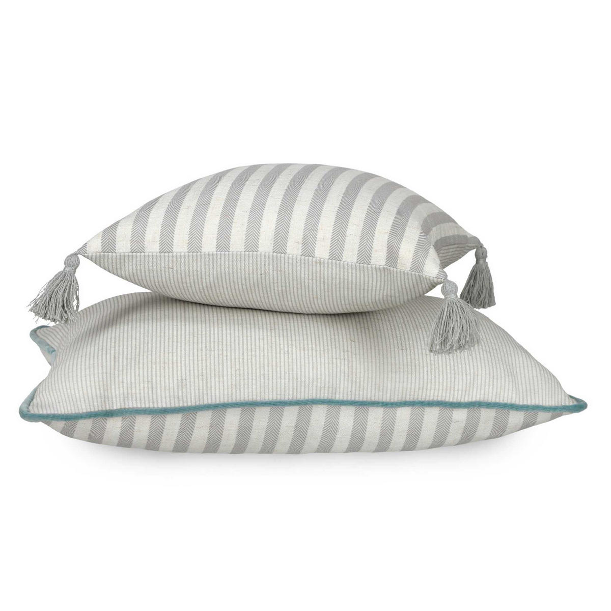 KISSENHÜLLE SW-Habit 38/58 cm  - Creme/Grau, Basics, Textil (38/58cm) - Esprit