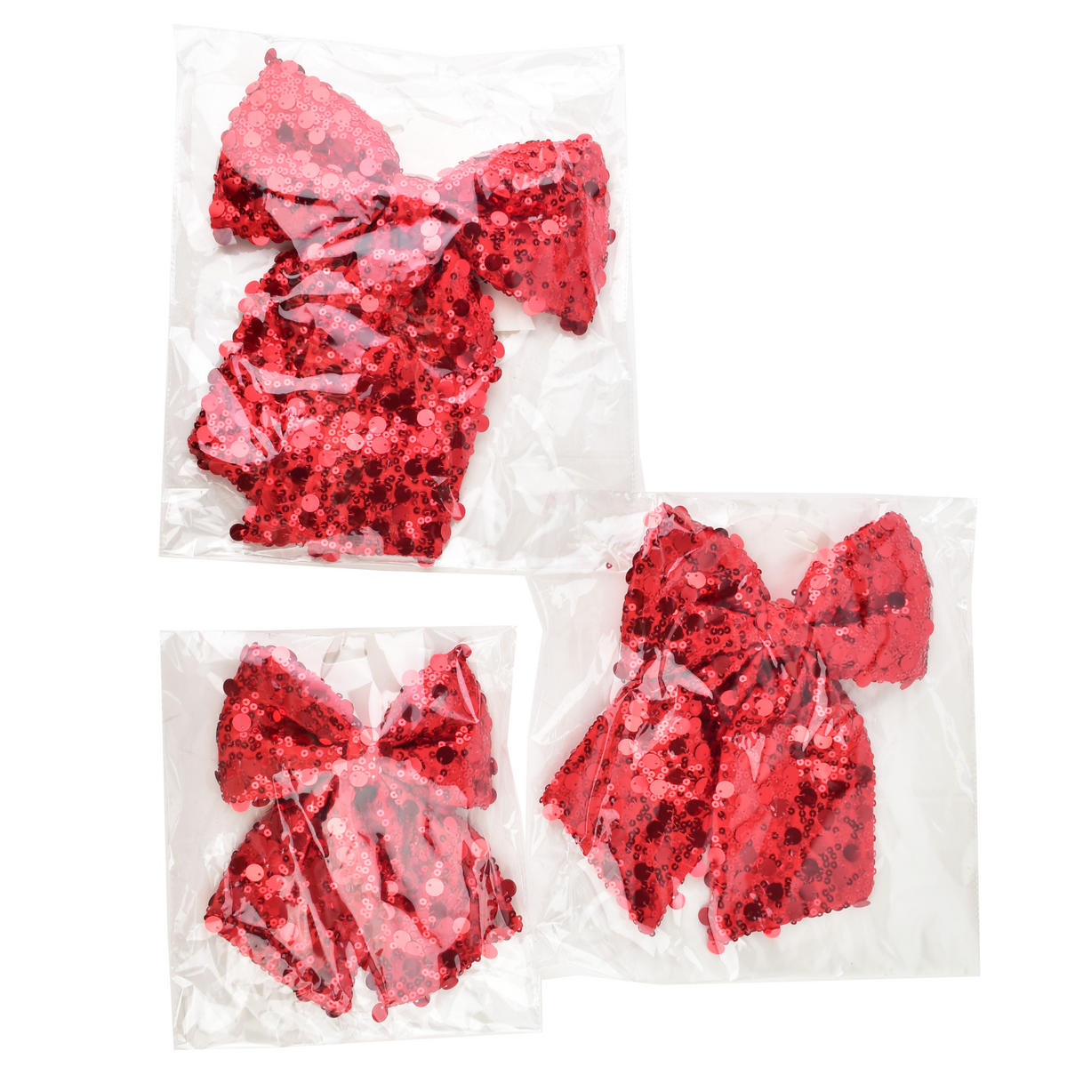 DEKOSCHLEIFE Santa Lila Gold 24/28cm - Rot, Textil (25/29/25cm) - Mondex