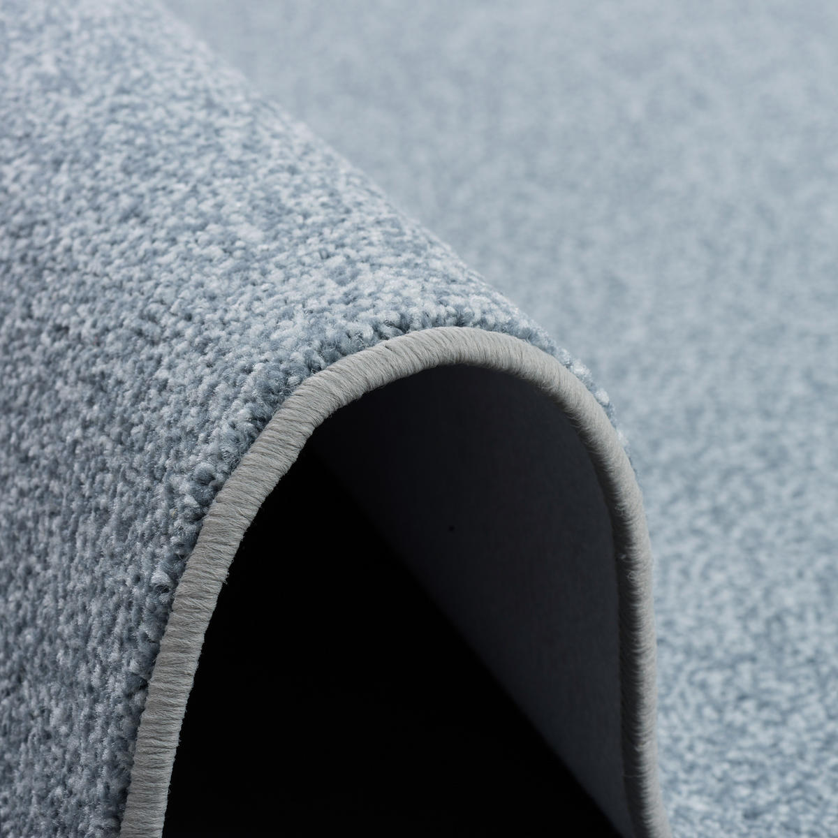 HOCHFLOR VELOURS TEPPICH LUNA MIX - Blau, Textil (160/160cm) - Snapstyle