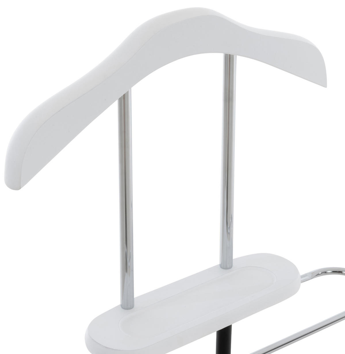 HERRENDIENER Metall weiß - Weiß, Metall (43/109/28cm) - CLP