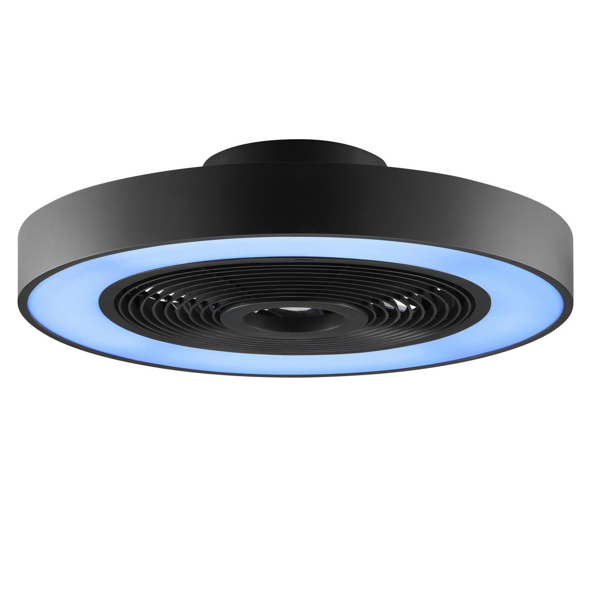 LED DECKENLEUCHTE Catania Schwarz 48,6/48,6/13,7 cm - Schwarz, Kunststoff (48.6/48.6/13.7cm) - Brilliant