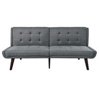 SCHLAFSOFA 157/51/70 cm cm in Leinenoptik Grau, ohne Armlehnen - Grau, Textil (51/70/157cm) - Oxeza