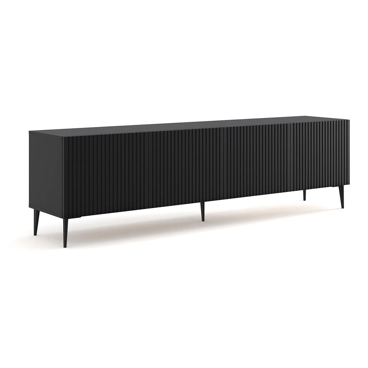 TV-MÖBEL Philaé Schwarz - Schwarz, Holzwerkstoff (200/56/42cm) - Petits-meubles