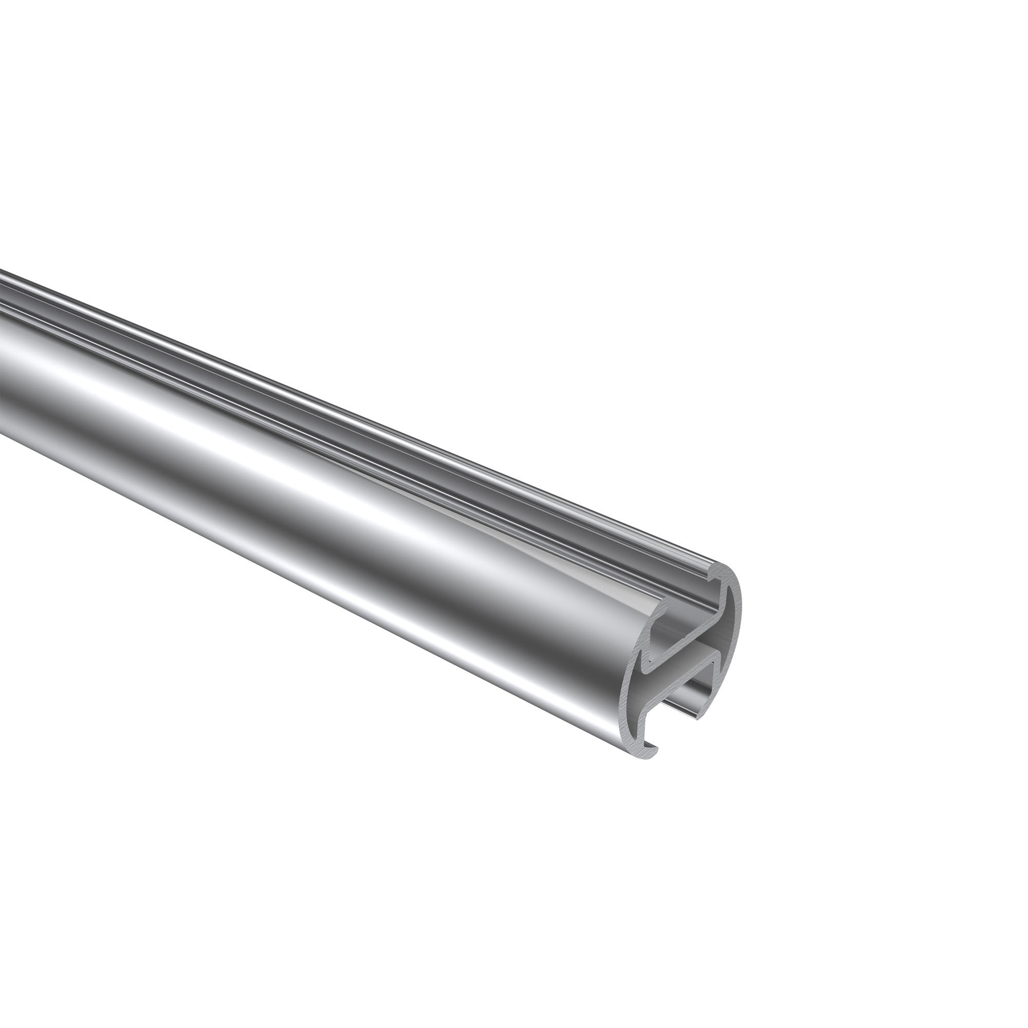 INNENLAUFPROFIL 200 cm, 20 mm Ø Chrom - Chromfarben, Metall (200cm) - INTERDECO