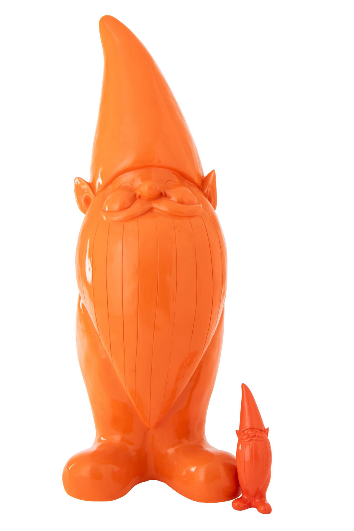 DEKO KOBOLD ORANGE - Orange, Glas/Naturmaterialien (54/142/56cm) - J-Line