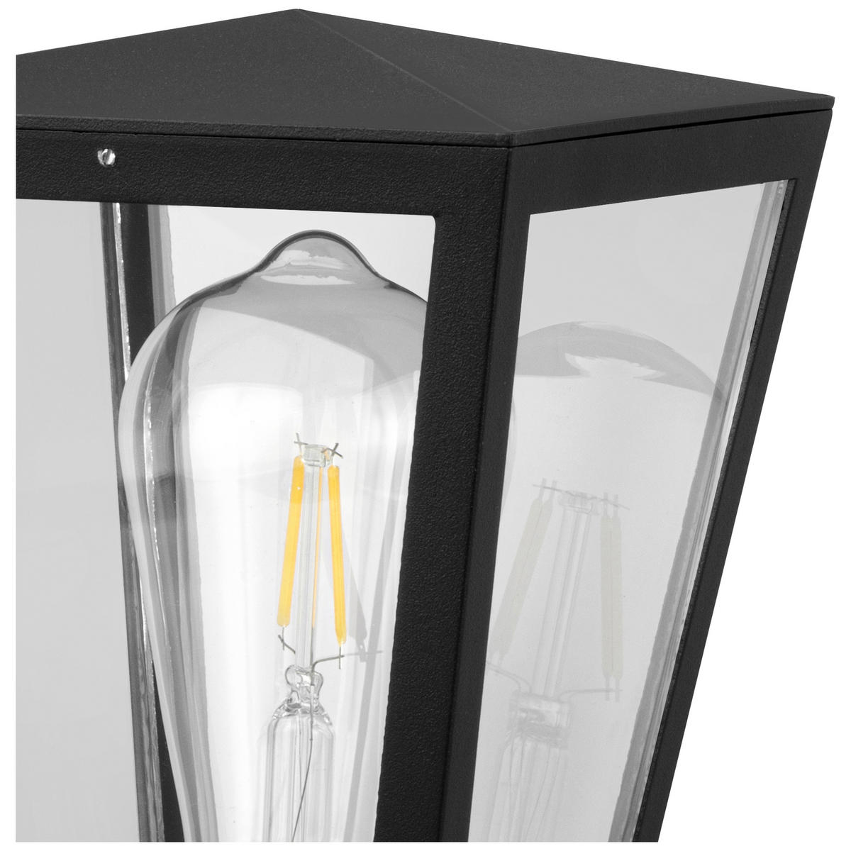LED AUßENLEUCHTE Westcliff Anthrazit/Transparent 14/14/30,7 cm - Multicolor, Metall (14/14/30.7cm) - Brilliant