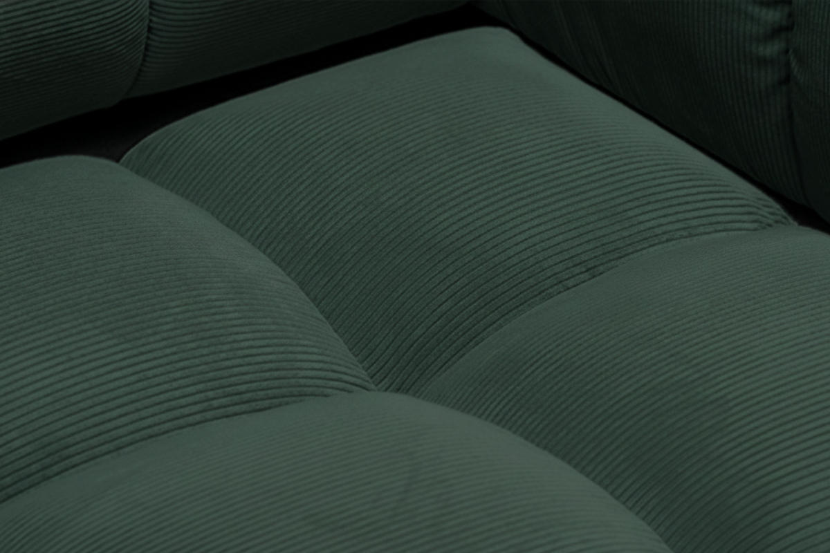 HOCKERBANK VIVIEN Smaragdgrün Cord - Smaragdgrün, Textil (108/41/73cm) - KAWOLA