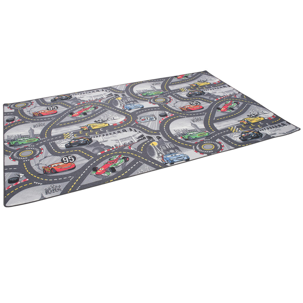 KINDER UND SPIELTEPPICH DISNEY CARS - Grau, Textil (200/200cm) - Snapstyle