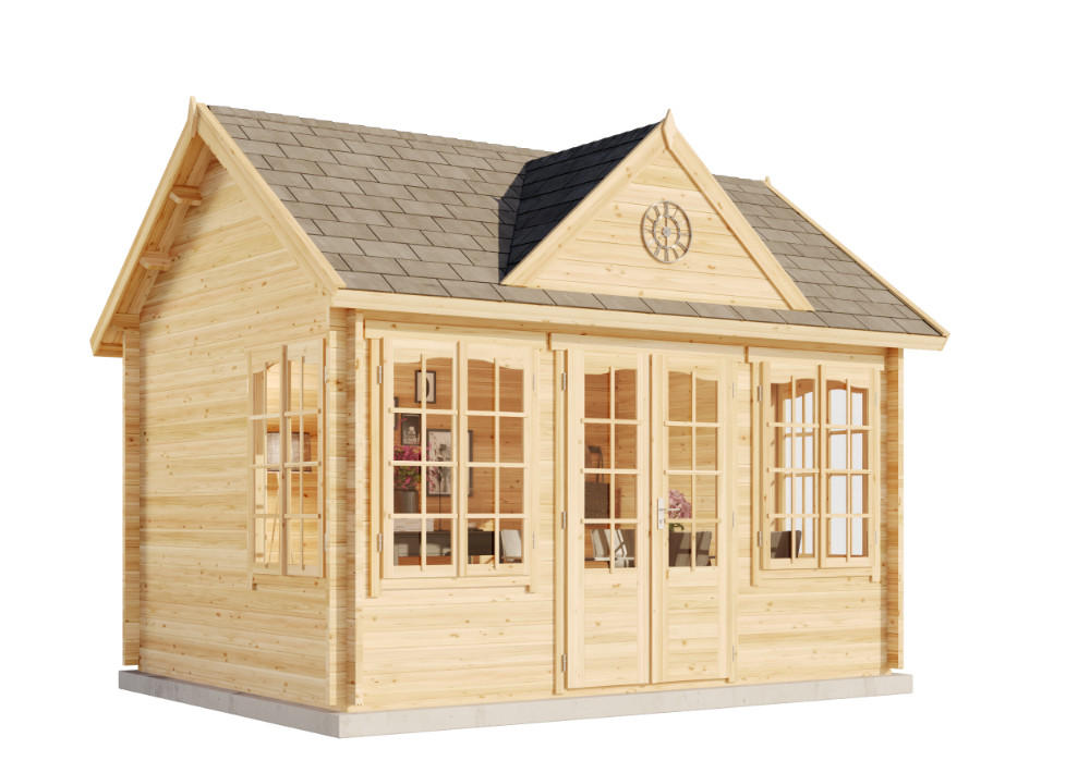 Alpholz Gartenhaus Natur 444x342x354 cm
