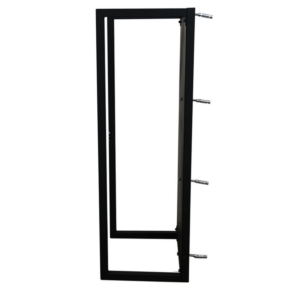 KAMINHOLZREGAL Phoenix innen & außen für Wandmontag 92x41x31cm Schwarz - Schwarz, Metall (41/92/31cm) - PROREGAL