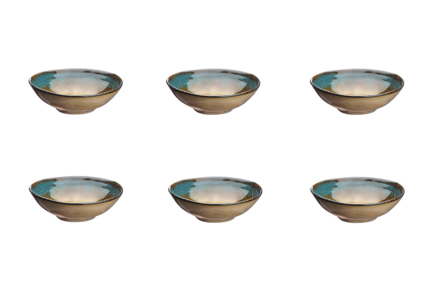 SCHALEN Island Ø15cm - 6er-Set - Land & sea - Braun, Keramik (15cm) - Björn