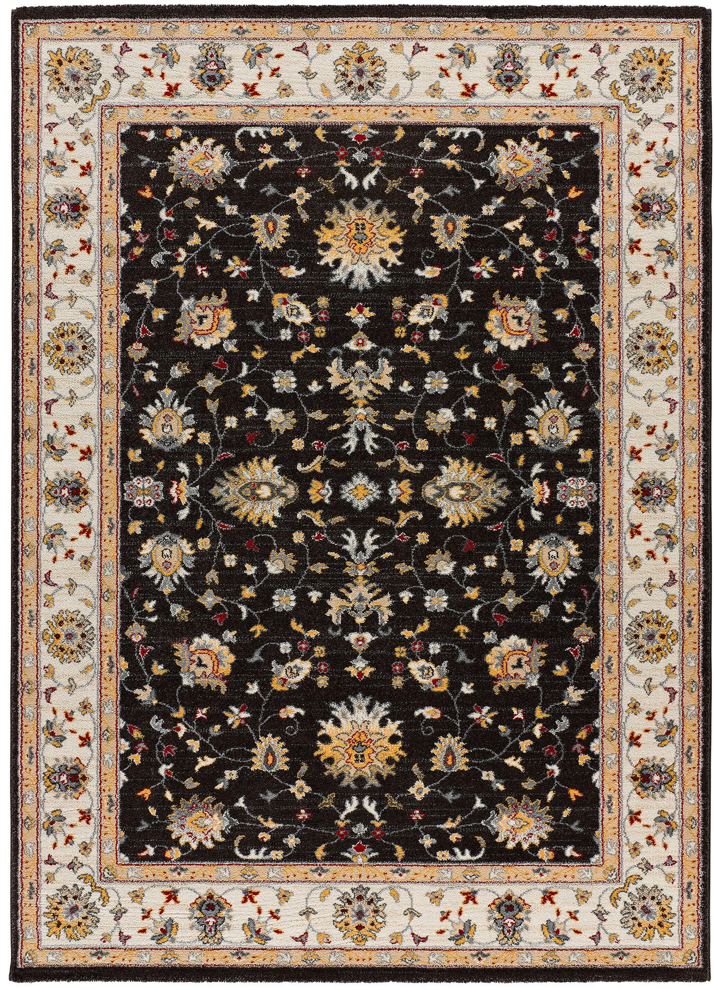Atticgo Vintage-Teppiche Anthrazit, Creme 160x230 cm