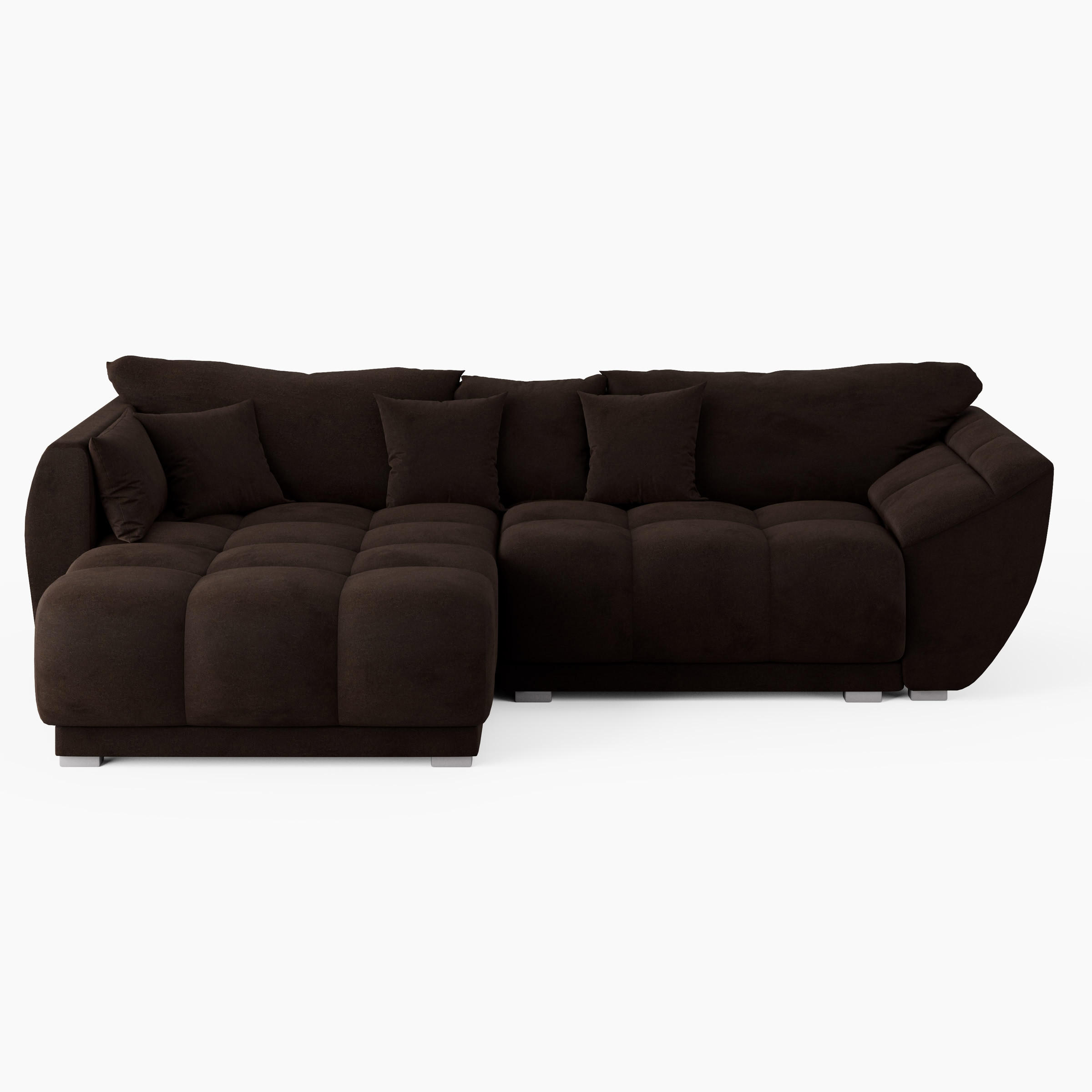 Barchello Ecksofa Braun 285x180 cm