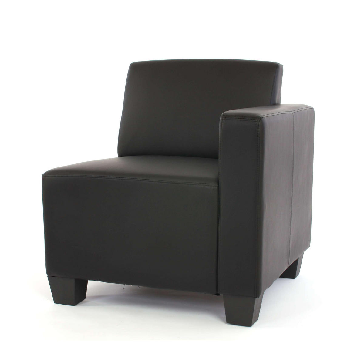 2-SITZER SOFA Schwarz - Schwarz, Textil (136/76/72cm) - MCW