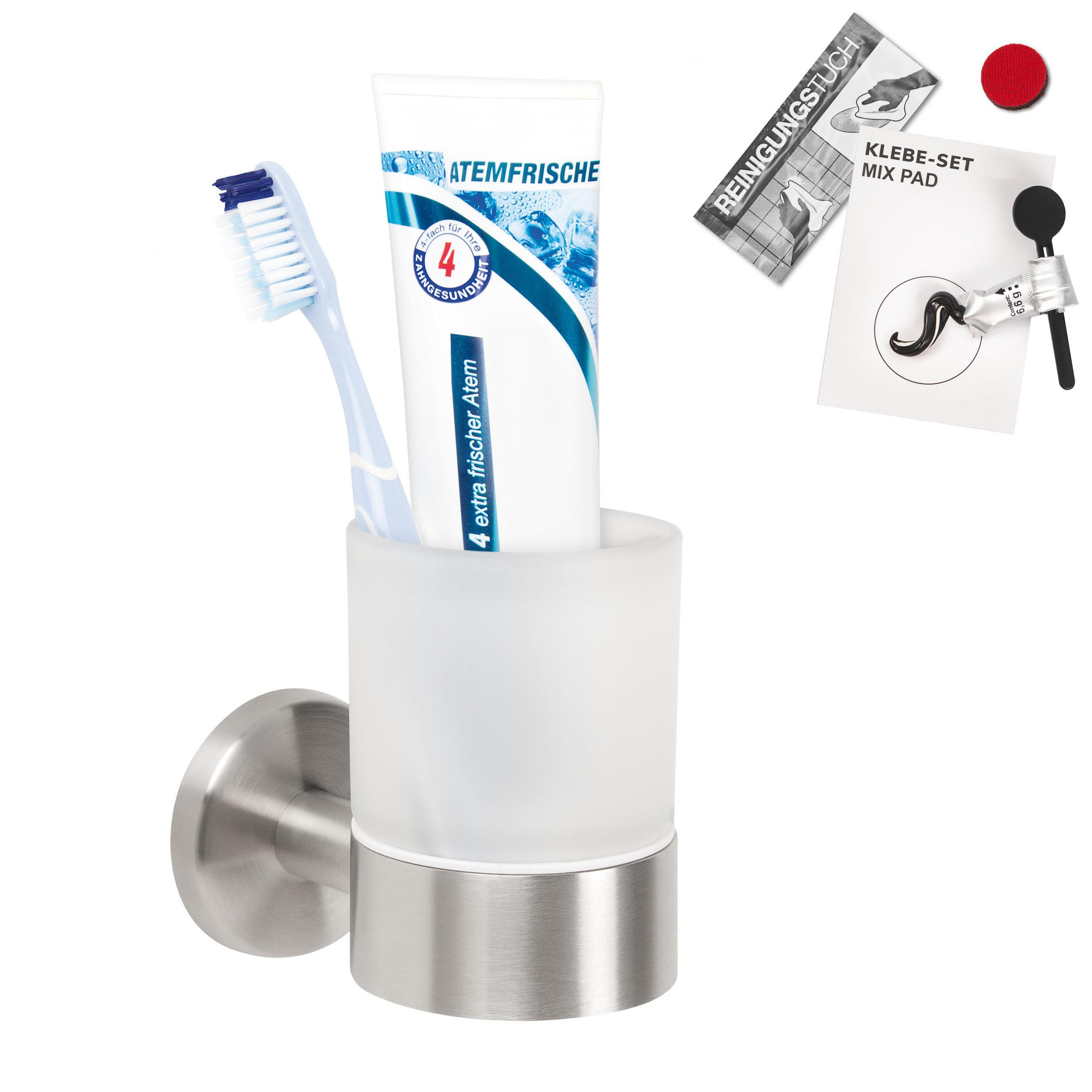 GLASBECHERHALTER PIAZZA, Edelstahl - Edelstahlfarben, Metall (6.5/9.5/11cm) - bremermann