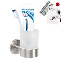 GLASBECHERHALTER PIAZZA, Edelstahl - Edelstahlfarben, Metall (6.5/9.5/11cm) - bremermann