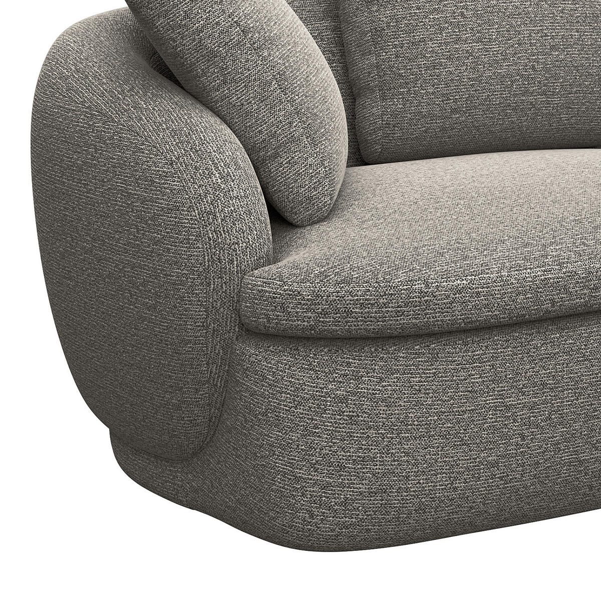 ECKSOFA mit Longchair - Schwarz/Grau, Kunststoff/Textil (217/146cm) - home24