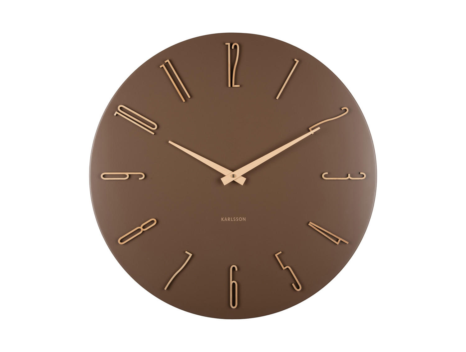 WANDUHR Esmerado Braun 2.5/60/60 cm - Braun, Metall (60/60/2.5cm) - Karlsson