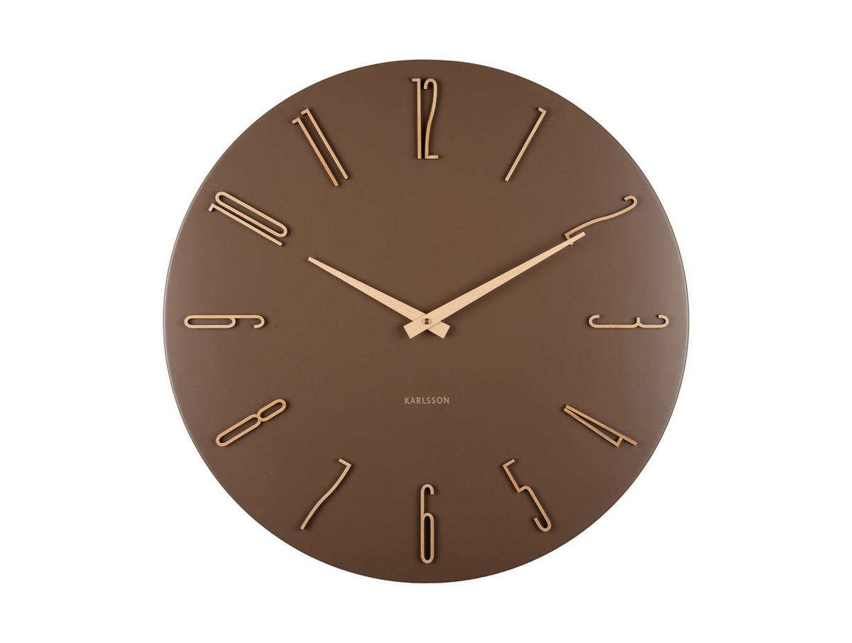 WANDUHR Esmerado Braun 2.5/60/60 cm - Braun, Metall (60/60/2.5cm) - Karlsson