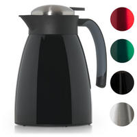 THERMOSKANNE Kaffee Carla 1L Schwarz – Große Isolierkanne 1000 ml - Schwarz, Metall (1L) - Blumtal