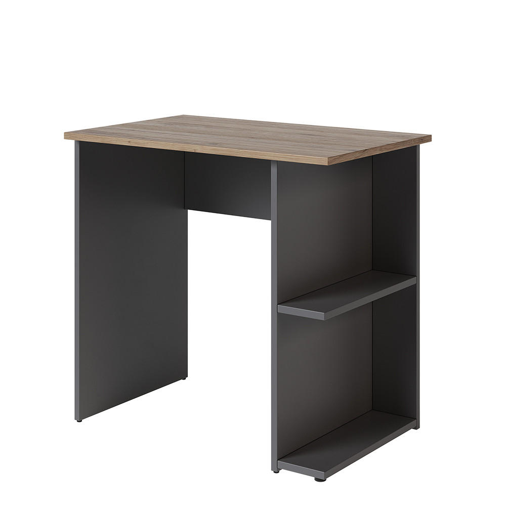 PSACÍ STŮL Simple Antracit 80 x 50 cm - antracitová, kompozitní dřevo (50/80/76cm) - Vicco