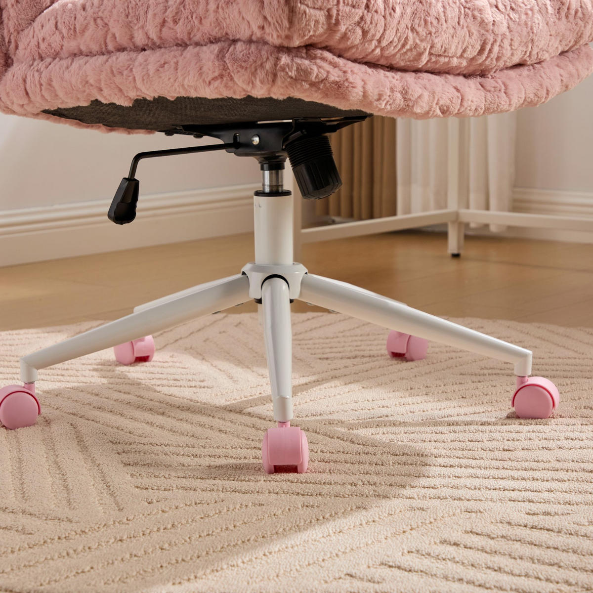DREHSTUHL DE-36327 mit breiter Sitzfläche Rosa - Pink, Metall (67/94/63cm) - ComfortXL
