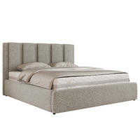 POLSTERBETT SAVINO CLASSIC 160/200 - Hellgrau Struktur - Pocket-Matratze - Hellgrau, Textil (160/200cm) - MKS