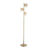 STEHLEUCHTE - Metall - Goldfarben, Glas (28/28/153cm) - home24
