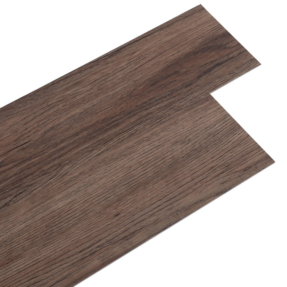 VINYLBODEN 5m²/36-TLG. selbstklebend PVC - Dunkelbraun, Kunststoff (0.2/91.5/15.2cm) - Livingandhome