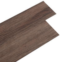 VINYLBODEN 5m²/36-TLG. selbstklebend PVC - Dunkelbraun, Kunststoff (0.2/91.5/15.2cm) - Livingandhome