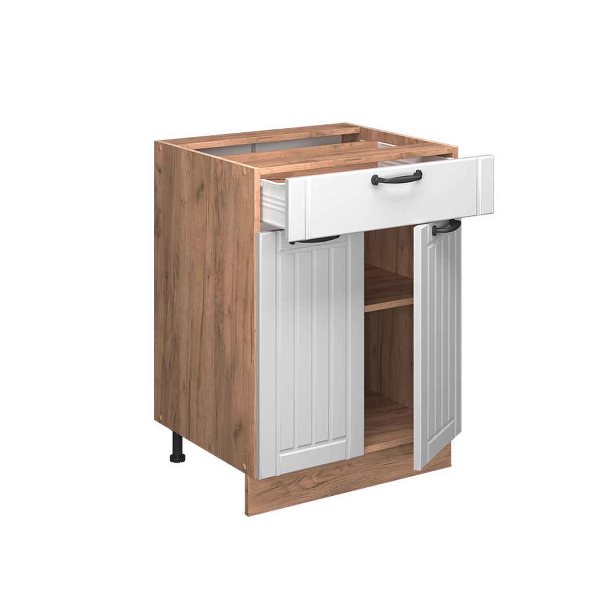 Honigeiche/Weiß, Holzwerkstoff (60/82/60cm) - Vicco