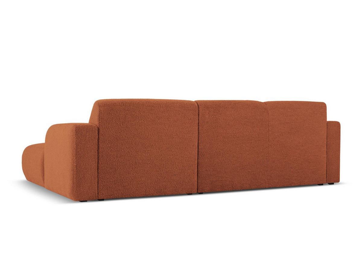 ECKSOFA rechts Molino aus Boucle braun 4 Sitzplätze - Braun, Textil (170/250cm) - Micadoni