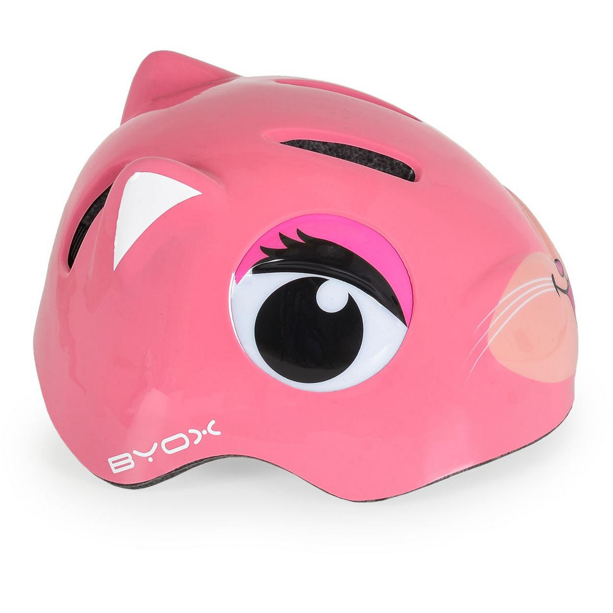 KINDERHELM Y26 Kati pink Größe S 48-54 cm, LED-Beleuchtung, 4 Löcher, einstellbar, EPS-Schale - Pink, Kunststoff (20/24cm)