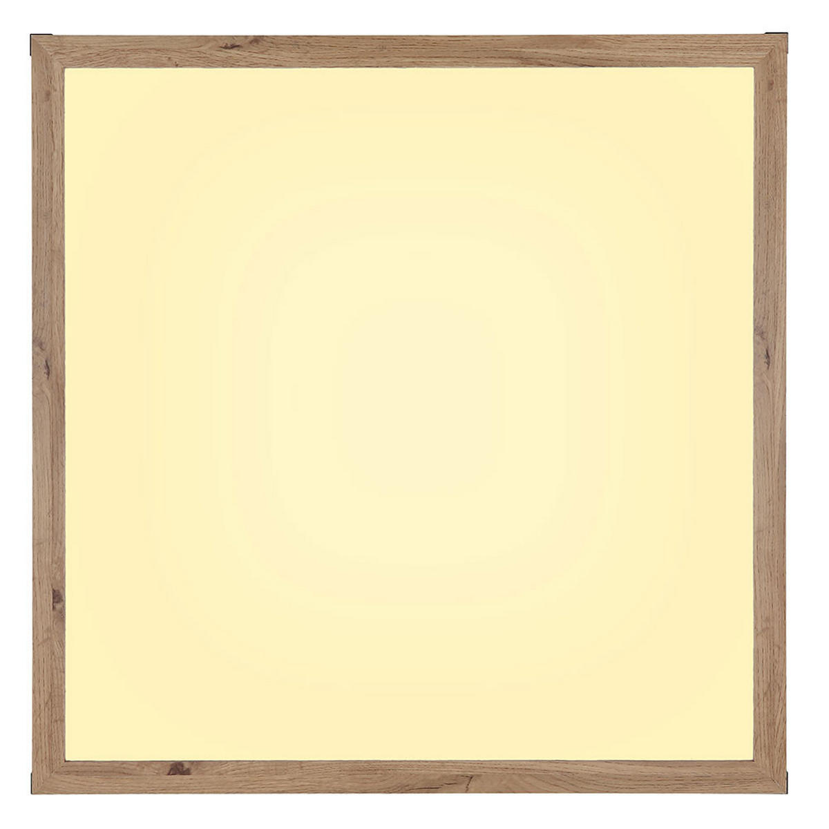 LED DECKENLEUCHTE CARLA Metall Weiß Holzoptik 3 Lichtmodi - Weiß, Metall (60/60/7.5cm) - Globo Lighting