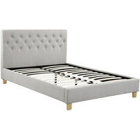 POLSTERBETT Emmy Beige - Beige, Textil (140/190cm) - Habitat Garten