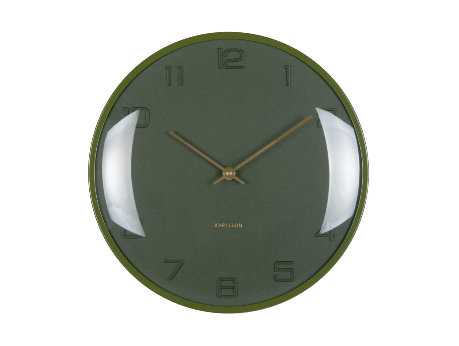 Karlsson Wanduhr Grün 3x30.5x30.5 cm