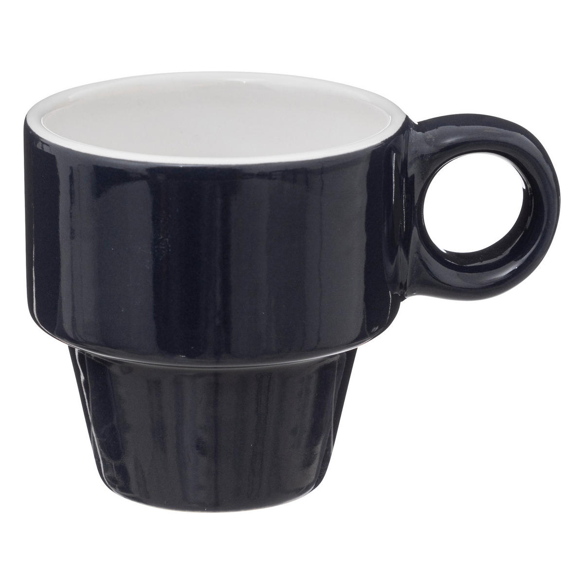 STÄNDER mit 6 Tassen Colorama Mehrfarben 64 ml 8,9/7/22,8 cm - Multicolor, Keramik (0.064L) - Secret de Gourmet