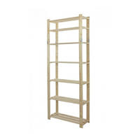 HOLZREGAL PINEPEAK 220x80x28cm 7 Fachboden 1,2cm dickes Kiefernholz Natur - Naturfarben, Holz (80/220/28cm) - PROREGAL