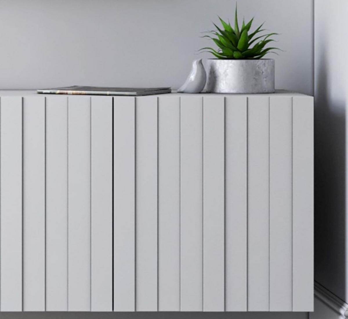 COUCHTISCH Elpis Weiß matt Glamour 110 cm - Weiß/Kupferfarben, Holzwerkstoff/Metall (54/110/39cm) - Meble Lindner