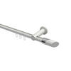 INNENLAUF-GARDINENSTANGEN-SET Platon Verano 200 cm, 1-läufig, 20 mm Ø Weiß - Chromfarben/Weiß, Metall (200cm) - INTERDECO